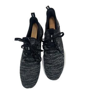 Adidas Womens Cloudfoam Super Black /White Running Shoes Sneakers Size 9